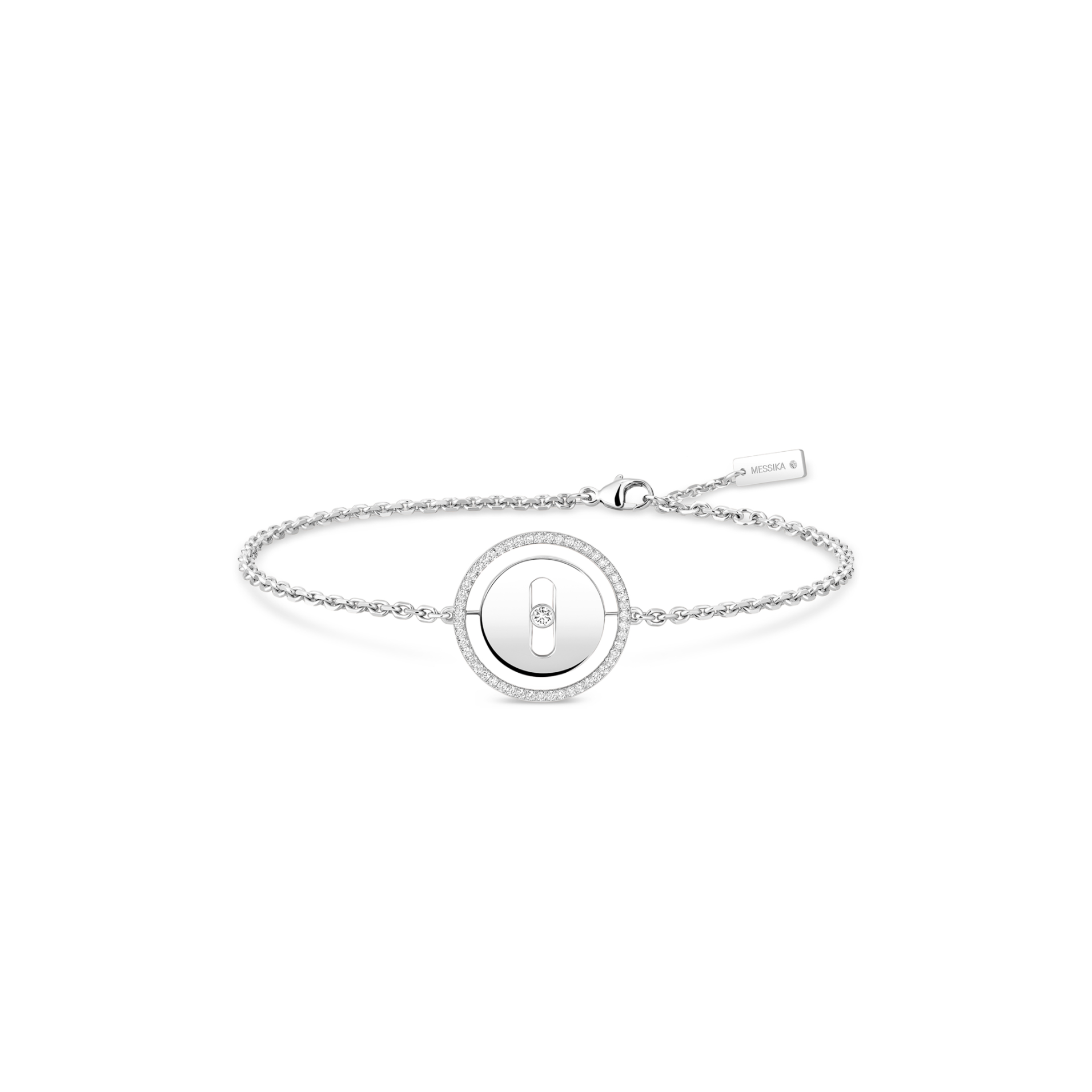 Mes1kaa lucky move bracelet small white gold d1am0nd bracelet 07540-wg